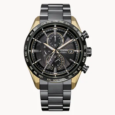 ATTESA LIGHT in BLACK Black Dial Super Titanium with DLC Coating ATTESA LIGHT in BLACK Black Dial Super Titanium with DLC Coating